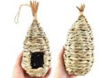 woven hummingbird house for outside hannging