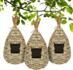 woven hummingbird house for outside hannging