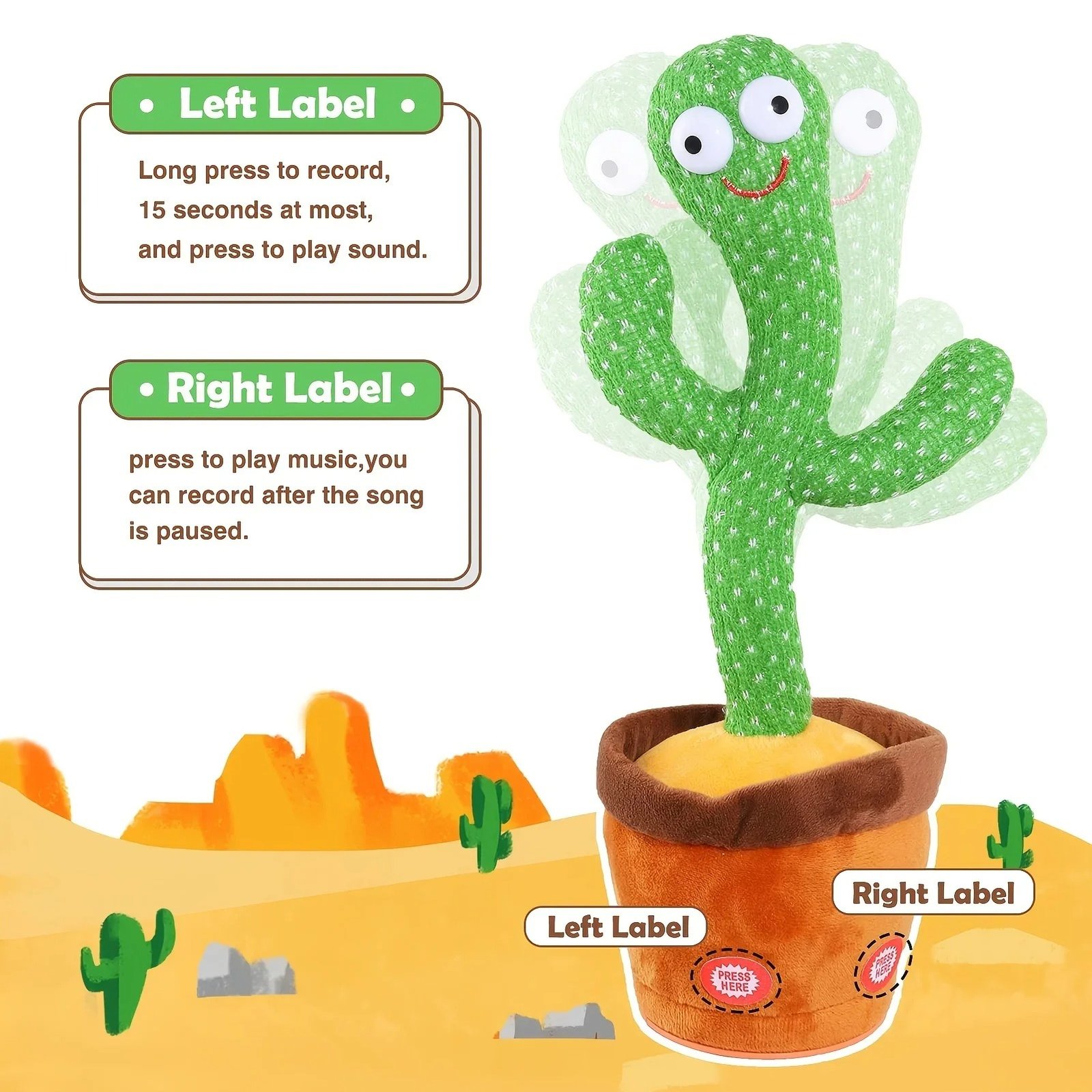 easy and simple to use cactus mimic toy easy and simple to use cactus mimic toy