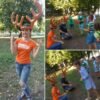 inflatable reindeer-antler ring toss game for kids and family