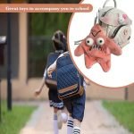 Grumpy Starfish plush keychain – pink, angry, rechargeable, dancing toy