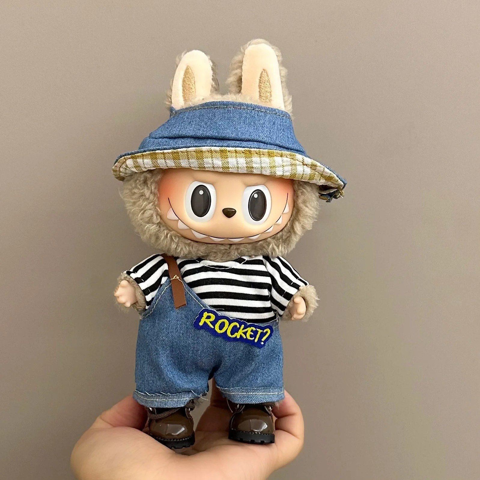 LB-6 blue colored clothes for labubu doll