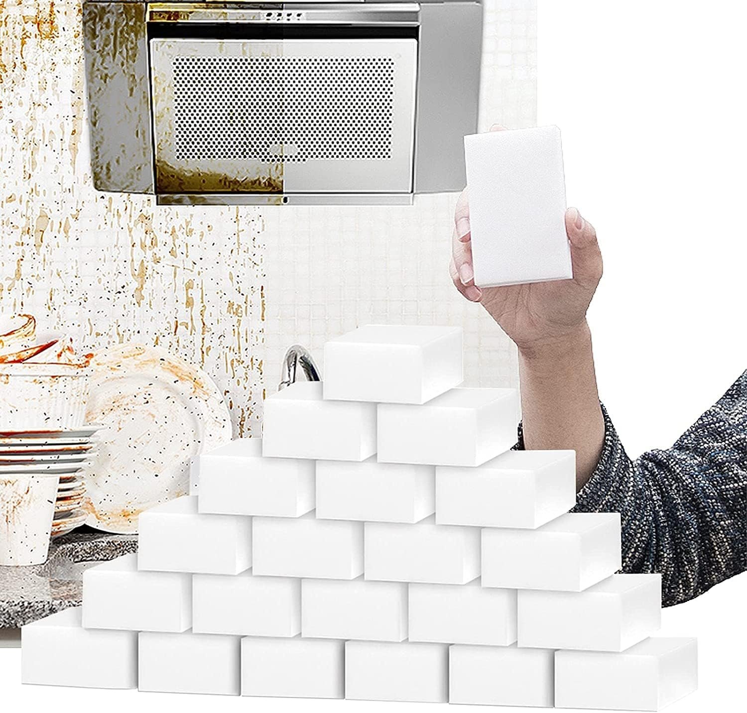 Magic Sponges Large Melamine Sponge Foam Pads