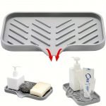 Silicone Sink Tray Faucet Mat for Kitchen