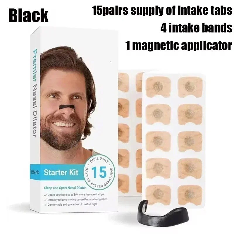 black-magnetic-nasal-strip Black magnetic nasal dilator variation