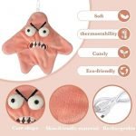 Grumpy Starfish plush keychain – pink, angry, rechargeable, dancing toy