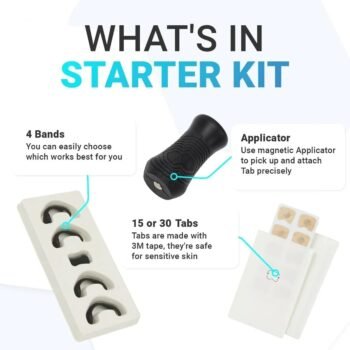 Magnetic nasal strip boosting oxygen during workout