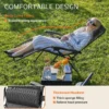 Set of 2 Zero Gravity Recliner Chairs – Folding Outdoor Lounge Chairs with Cup Holder Trays & Adjustable Pillow for Patio, Camping, Garden - Chairs - Gallery View 1