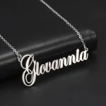 Custom Name Necklace – Personalized Golden Choker Stainless Steel Jewelry for Women and Men – Perfect Gift for Weddings, Anniversaries, and Special Occasions