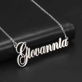 Custom Name Necklace – Personalized Golden Choker Stainless Steel Jewelry for Women and Men – Perfect Gift for Weddings, Anniversaries, and Special Occasions
