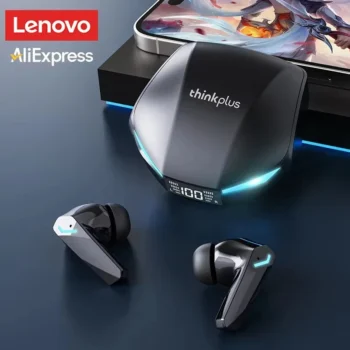 Lenovo XT53 Bluetooth 5.4 Earbuds – Low Latency Wireless Gaming Earphones with LED Display, Waterproof Design & 26H Battery Life