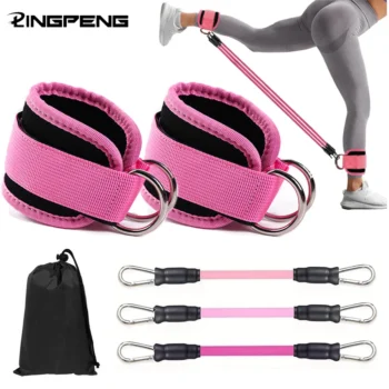 Ankle Straps for Resistance Bands – Fitness Workout Bands Set for Glutes, Legs & Hip Training | Gym & Home Exercise Equipment for Men & Women