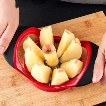 Stainless Steel Apple Slicer & Corer – Ultra-Sharp Fruit Cutter, Peeler & Kitchen Tool for Apples