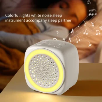Mini White Noise Sound Machine with 26 Soothing Sounds & RGB Light – Portable Sleep Soother for Baby, Adults & Travel