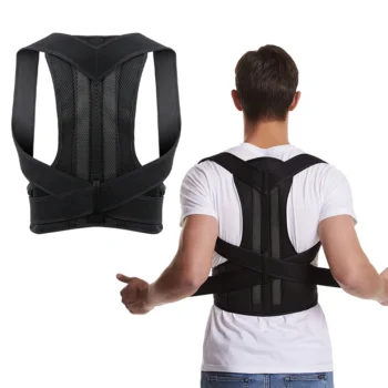 Adjustable Back Brace Posture Corrector for Men & Women – Lumbar Support Belt for Shoulder Alignment & Scoliosis Relief