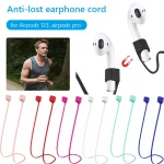 Magnetic Silicone Earphone Strap for AirPods Pro 3 2 1 – Anti-Lost, Sweatproof, Durable Neck Rope Cable