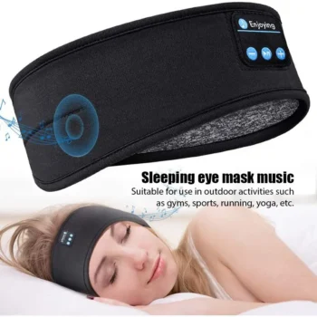 Bluetooth Sports & Sleep Headband with Wireless Headphones – Noise Cancelling Music Eye Mask