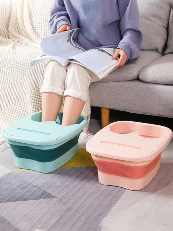 Foldable Foot Bath Massage Bucket – Portable Spa Basin for Soaking, Pedicure & Relaxation