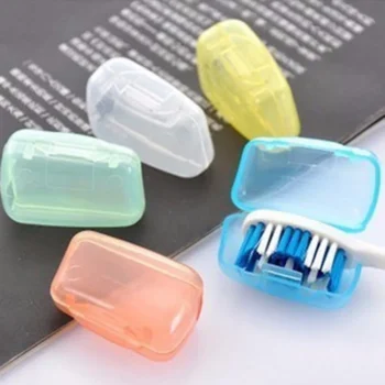 5pcs Portable Toothbrush Covers – Travel & Camping Toothbrush Cap Set, Germproof Brush Protectors for Hygiene and Safety