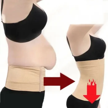 2 in 1 Postpartum Belly Wrap Waist Trainer | Body Shaper Tummy Control Recovery Belt