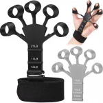 Finger Gripper Hand Strengthener – 6 Resistance Levels Finger Exerciser for Guitar, Rehab & Grip Training