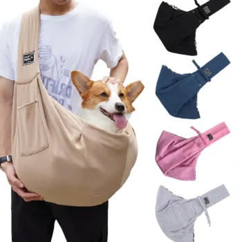 Pet Sling Carrier Bag for Small Dogs & Cats – Comfortable Crossbody Shoulder Bag for Travel & Outdoor Use