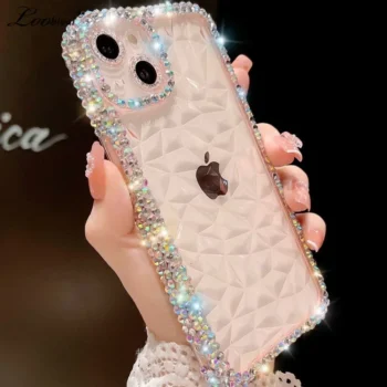 Luxury Glitter Diamond Case for iPhone 16 / 15 / 14 / 13 / 12 / 11 Pro Max – Bling Transparent Shockproof Soft TPU Cover