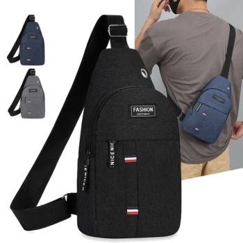 Men’s Chest Bag – Large Capacity Crossbody Shoulder Bag for Travel, Sports & Daily Use