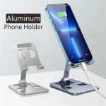 Universal Aluminum Alloy Foldable Phone & Tablet Stand – Adjustable Desktop Holder for 4–12 Inch Devices