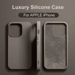 Luxury Liquid Silicone Shockproof Case for iPhone 11 12 13 14 15 16 Pro Max Plus – Soft Bumper Cover, Slim Protective Phone Case