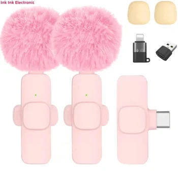 Wireless Lavalier Microphone for iPhone Android PC Camera | Portable Mini Mic for Video Recording, Live Streaming & Gaming