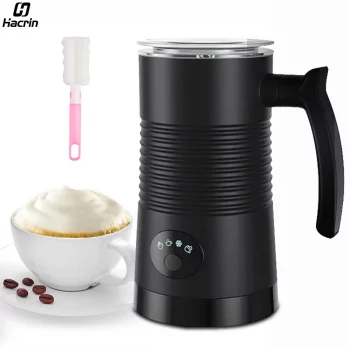 4-in-1 Electric Milk Frother: Hot & Cold Foam Maker for Latte, Cappuccino Coffee
