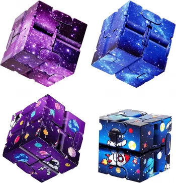 Infinity Magic Cube – Starry Sky Puzzle Toy, Stress Relief Fidget Cube for Kids & Adults, Relaxing Handheld Decompression Toy