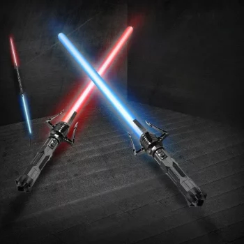 Telescopic RGB Lightsaber 75cm – 2-in-1 Laser Sword Toy with 7 Colors & Sound Effects | Kids Party Glow Sword Cosplay Toy