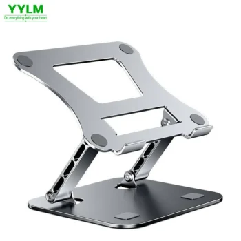Adjustable Aluminum Laptop Stand & Tablet Holder – Portable Folding Cooling Stand for Laptops up to 17"