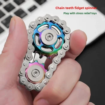 Metal Fidget Spinner – Stress Relief Desk Toy with Silent Bearings | Office & Home Decor Hand Spinner for Focus, Anxiety & Relaxation