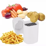 French Fry Cutter Stainless Steel Potato Slicer – Rapid Veggie Chopper & Dicer for Vegetables and Fruits