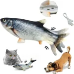 Interactive Electric Floppy Fish Cat Toy – USB Rechargeable Realistic Moving Fish for Cats’ Play & Exercise