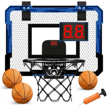 Kids Mini Basketball Hoop Set – Wall-Mounted Indoor & Outdoor Training Toy with Foldable Design