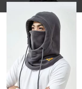 3-In-1 Winter Thermal Hat with Face Mask & Neck Warmer, Windproof Fleece Balaclava for Cycling, Skiing, Outdoor Sports & Cold Weather Protection