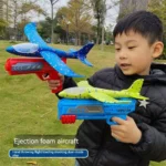 Kids Foam Catapult Airplane Glider Toy Set – Outdoor Flying Shooting Planes for Active Play & Parent-Child Fun Ages 3–12