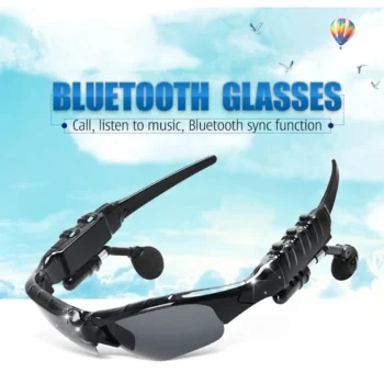 Wireless Bluetooth Sunglasses with Stereo Earphones & Mic – Noise Reduction Headset for Driving, Cycling & Sports
