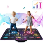 Kids Electronic Dance Mat – Double Player Music Floor Game with 9 Levels