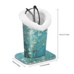 Plush Lined Eyeglasses Holder – Anti-Scratch Glasses Stand Case for Desk & Nightstand