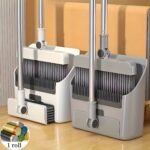 Broom and Dustpan Set with Brush – 3 Piece Cleaning Tools for Home & Patio