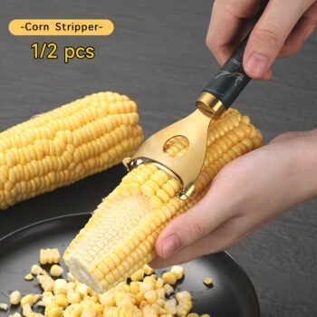 Corn Cob Peeler Stainless Steel – Reusable Corn Stripper Tool (1/2PCS Kitchen Peeler)