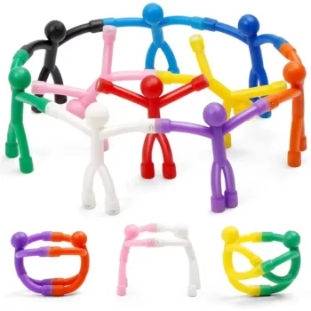 Cute Fridge Magnets 10PCS – Colorful Mini Man Magnetic Stickers for Home & Office