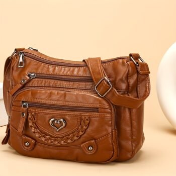 Vintage Crossbody Bag – Irresistible Multi-Pocket Design with Large Capacity (4 Stylish Colors)