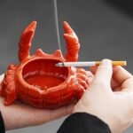 Adorable Ceramic Crab Ashtray – Unique Windproof Smoking Tray & Funny Desk Decor Gift
